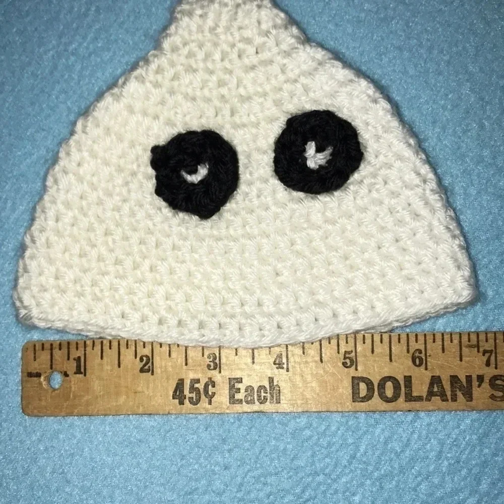 CROCHETED ghost hat and matching booties